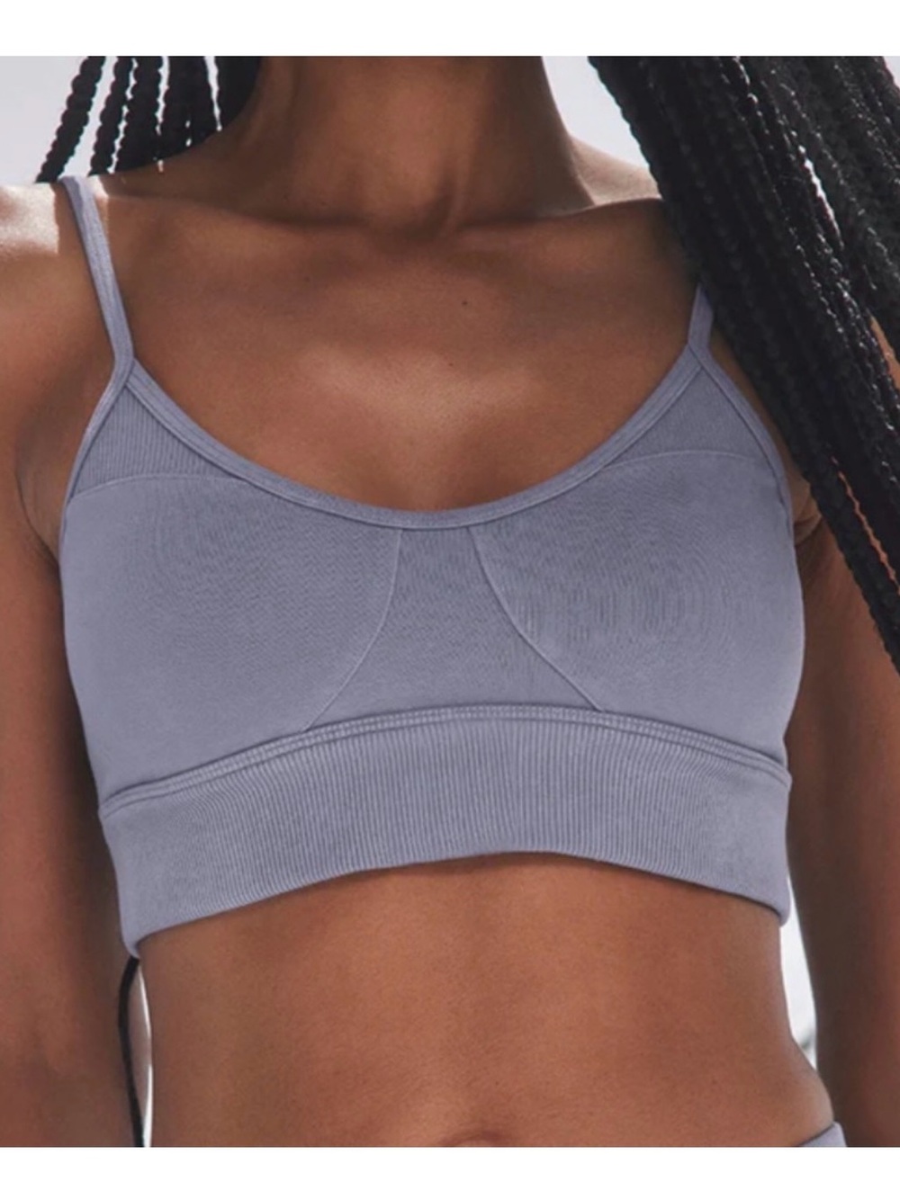 Alo yoga Seamless Ribbed Bralette - Lavender M